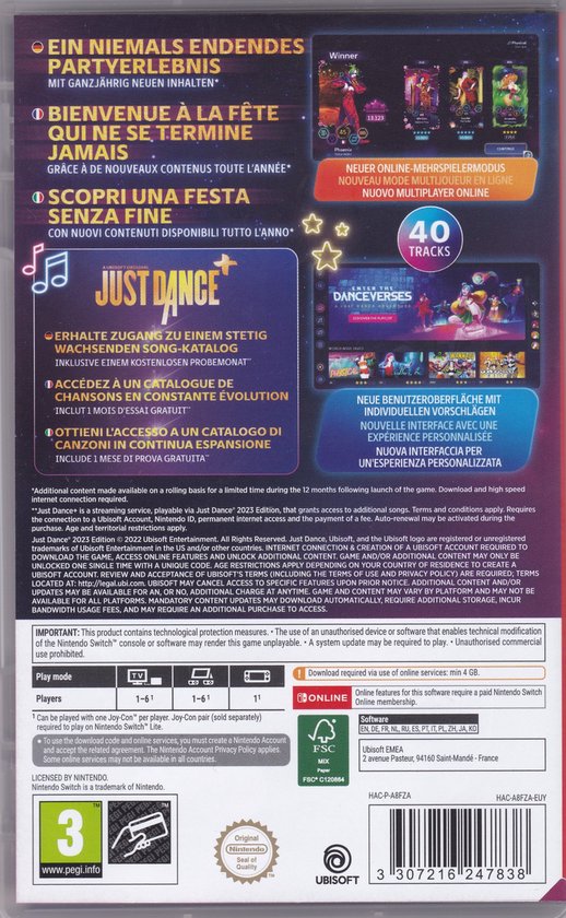 Just Dance: 2023 Edition (Code In Box) - DE/FR/IT (Switch)