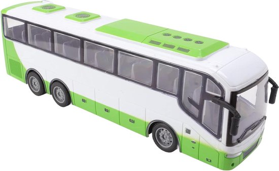 1/30 Afstandsbediening Bus Speelgoed RC Bus Model Levendige Elektrische Educatieve Simulatie voor Kinderen (Wit Groen) - Grote Maat - Content Toegevoegd .