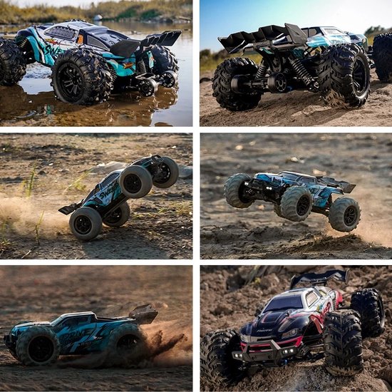 RC Auto - 4X4 Monster Truck - Off Road - Draadloos - 70 km/u - 2.4G Afstandsbediening - LED licht - Kinderen of volwassenen