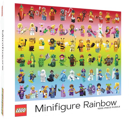 Lego - Puzzel 'Minifiguren Rainbow' (1000 stukjes)