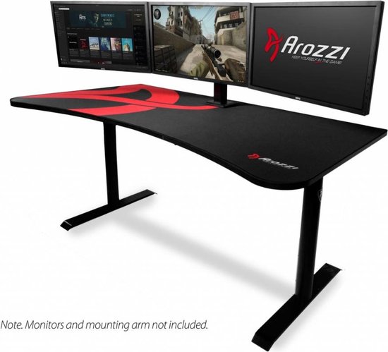 Arena Gaming Desk - Rood Onderstel + Arena Box2 (Blad)