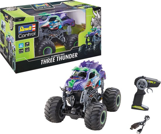 1:16 Revell 24556 RC Dino Monster Truck - Three Thunder RC Model Kant en Klaar