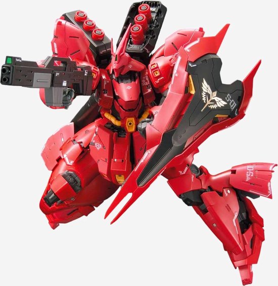 Gundam Mobile Suit MSN-04 Sazabi RG 1/144 box set | Robot technic modelbouw | Mecha samurai action figure | Robotics katana warrior | Gunpla transformers speelgoed bouwpakket | Niet compatibel met Revell of lego | Bekend van Godzilla manga & anime