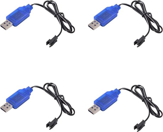 6 Volt Battery Charger USB RC Battery Connector With Sm Plug for 1/10 RC Car