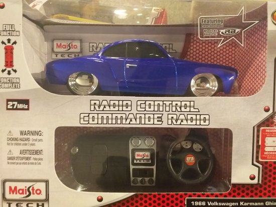 Maisto Tech 1966 Volkswagen Karmann Ghia - RC Radio Control - Die Cast - Scale 1:24