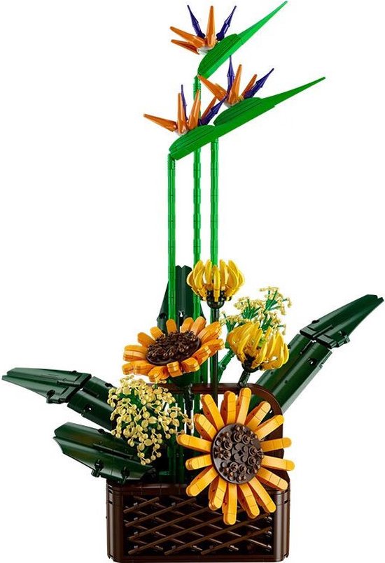 MouldKing 10024 - Bloemen Boeket - 1608 onderdelen - Bloemenpracht bouwset voor volwassenen