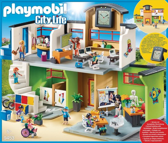 PLAYMOBIL City Life Ingerichte school - 9453