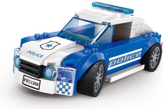 Luke - Politie auto - Speelgoed - Volwassenen - Kinderen - Compatibel met LEGO - Speed - Racewagen - f1 - formule 1 - Politiebureau - City - Politiewagen - Achtervolging