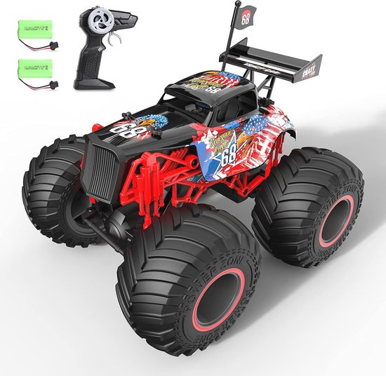 Off-Road Monster Truck 1:14 Afstandsbediening voor Kinderen - 50 Min Speeltijd en 2.4GHz Besturing