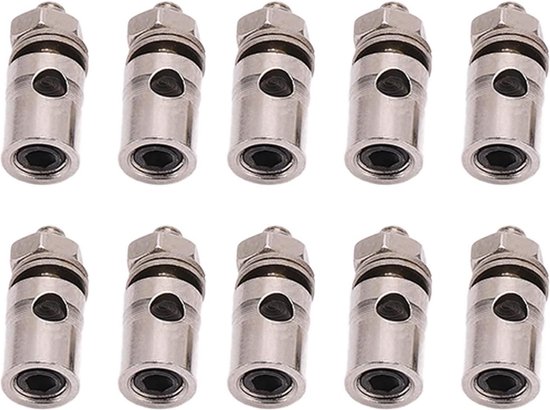 Push Rod Connector 10st 2.1mm Quick Adjust Stopper voor RC Model Vliegtuigen - Vaste Vleugel, KT. .