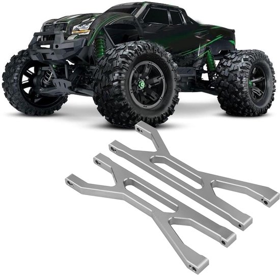 Solide duurzame bovenste draagarm voor RC-auto upgrade Traxxas X-MAXX 1/5 schaal RC-auto 7729T Titaniumgrijs met content .