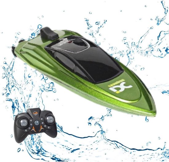 RC Boot op afstand bestuurde boot mini 24 GHz high-speed elektromotor - brandweerboot jongens meisjes volwassenen - afstandsbediening waterspeelgoed kinderen