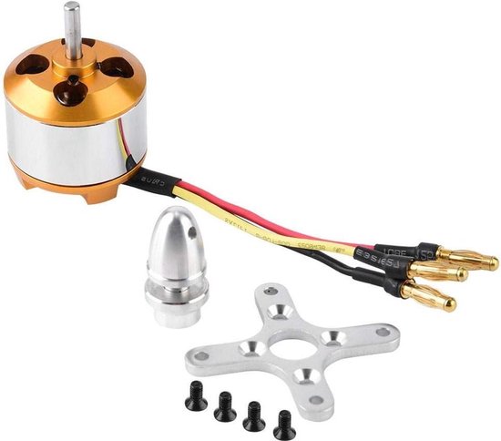 Borstelloze motor-2814 1000/1400KV 2 kg stuwkracht 3-4S motor RC-vliegtuig vaste vleugels snelheidsregelaar installatiegemak krachtig efficient (1400KV) .