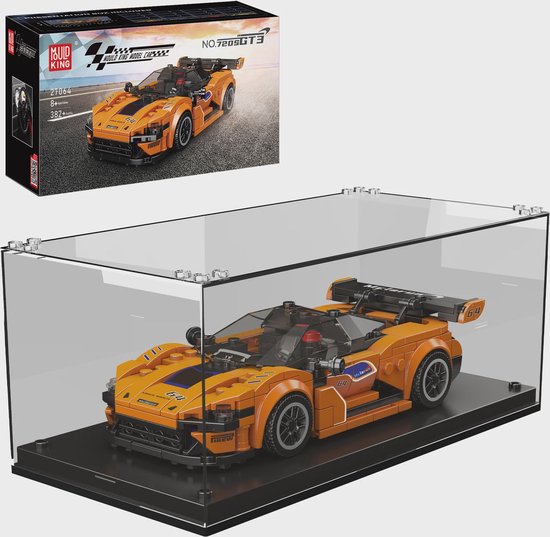 Mouldking 27064 - McLaren 720S GT3 - Gratis vitrine doos - Bouwset - Lego compatibel - 382 onderdelen