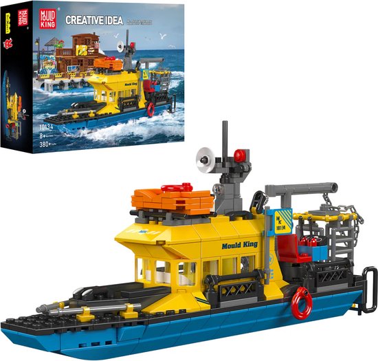 Mouldking 10134 - Onderwater Research Boot - 380 onderdelen - bouwset - lego compatibel