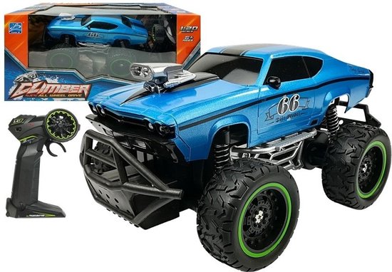 CLIMBER 66 Dift model - RC auto - monster truck - 24,5x14x12 cm - blauw