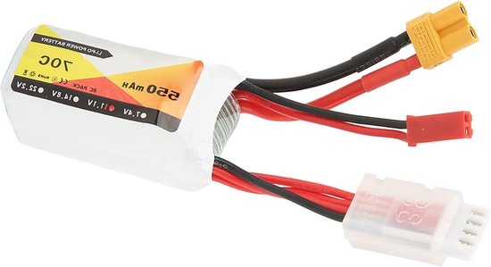 11.1V 550mAh 70C 3S RC Lipo Batterij - Hard Case met JST XT30 Plug voor RC Buggy Voertuigen - Auto Boot Truck .