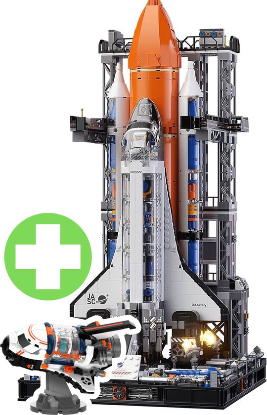 Jaki - 2in1 limited icons edition City Ruimtevaart raket set | Artemis Space Wars Expert | Classic Creator STEM ideas speelgoed | Compatibel lego mould king sluban mega | Technic nasa ruimte shuttle bouwpakket voor volwassen & kinderen | 2555 bloks