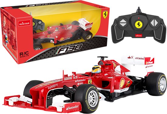 Afstand bestuurbare auto - Ferrari F1 - rood - 26x13x7 cm