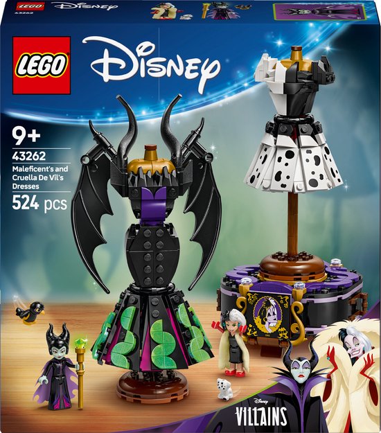 LEGO® Disney Villains - De jurken van Maleficent en Cruella De Vil - 43262