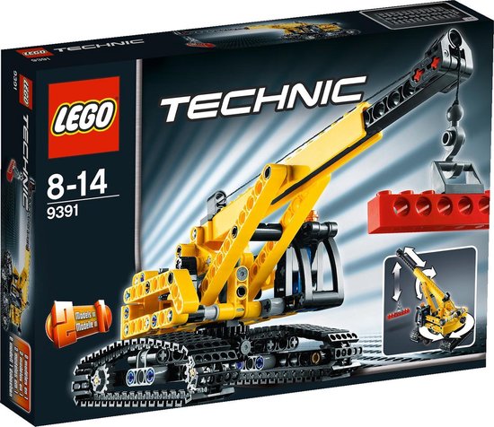 LEGO Technic Kraan met Rupsbanden - 9391