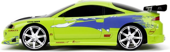 Fast and Furious Mitsubishi Eclipse RC auto 1/16 op afstand bestuurbare auto