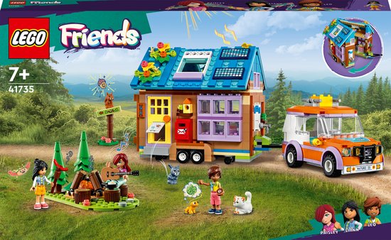 LEGO Friends Tiny House Kampeerset met Bos, Huisdieren en Speelgoedauto - 41735