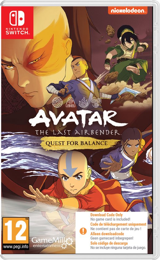 Avatar The Last Airbender: Quest for Balance - Switch (Code in a Box)