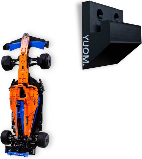 YUOM. Wall Mount voor LEGO Technic Mclaren F1 - Muurbeugel LEGO Technic Car Wall Mount - Mclaren F1 - Lego houder auto modellen - Lego Formule 1