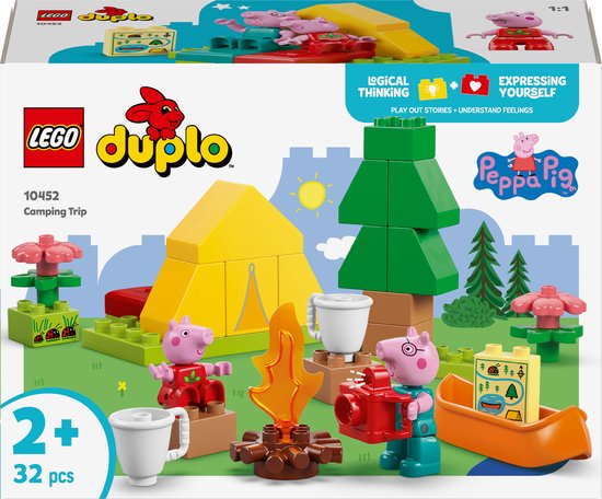 LEGO® DUPLO® Peppa Big Kampeertrip, Bouwbare Speelset - 10452