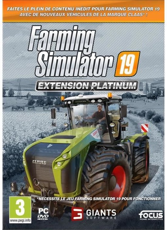 Farming Simulator 19 Platinum-extensie pc-spel (Frans)