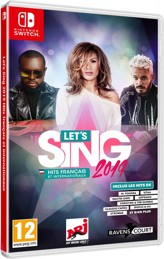 Ravenscourt Let's Sing 2019 - Hits français et internationaux, Nintendo Switch, RP (Rating Pending)