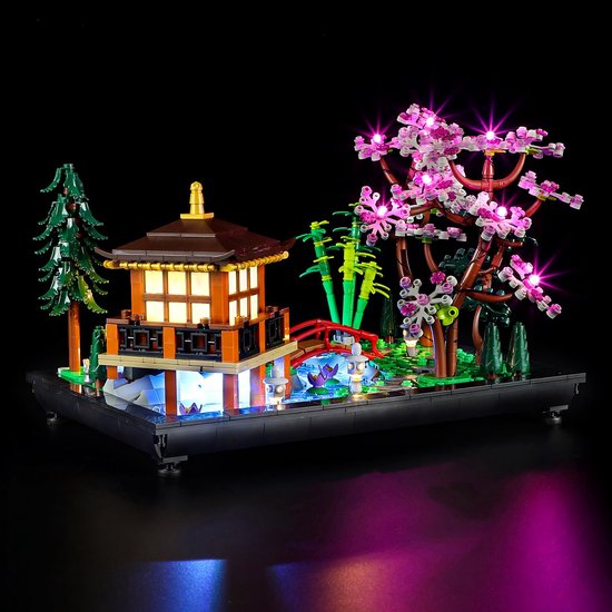 GEAMENT LED verlichtingsset compatibel met LEGO Rustgevende tuin (Tranquil Garden) - verlichting kit voor Icons 10315 (Bouwsteenmodel niet inbegrepen)