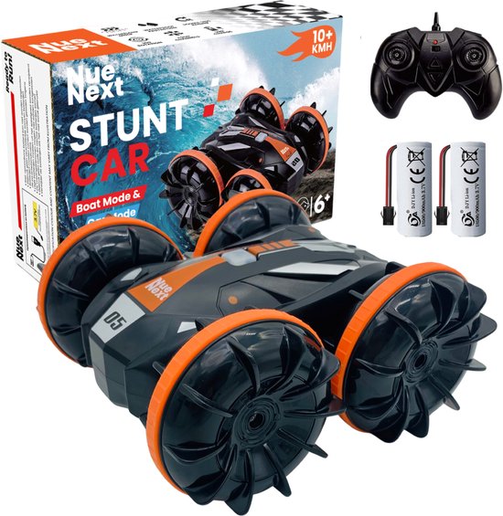 NueNext Water & Land RC Auto Afstandbestuurbaar – Race Auto Voor Buiten - Bestuurbare Auto Voor Jongens en Meisjes - Met Extra Accu - Radiografisch Speelgoed RC Boot op Afstandsbediening - Kinderen