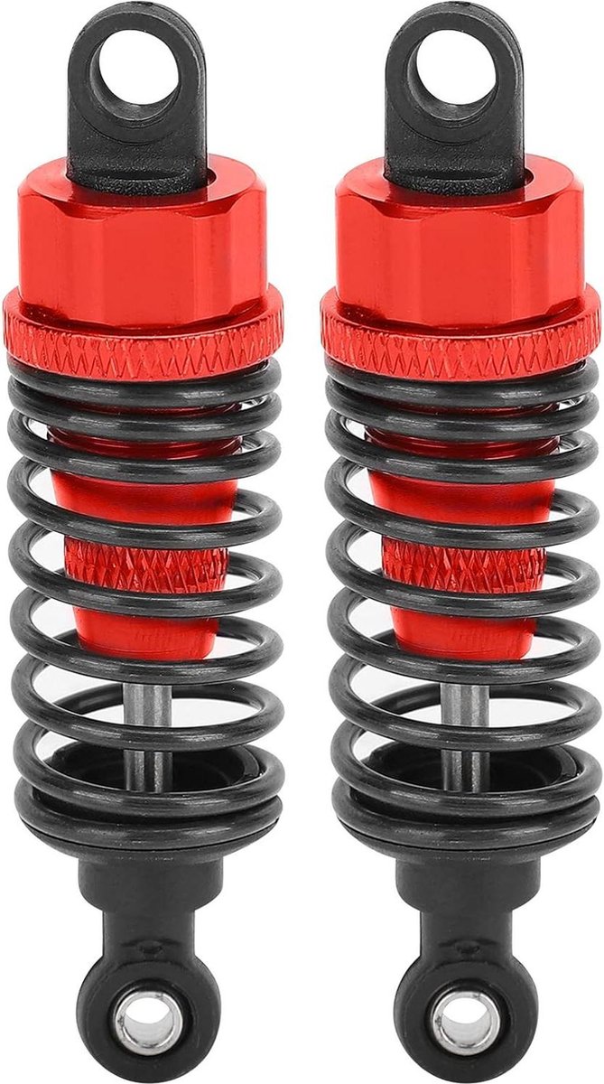 RC Schokdemper 70 mm Verstelbare Demper - Metalen Schokdemper Geschikt voor Traxxas Slash 2WD - Rood - Modelauto Accessoires - Speelgoed .