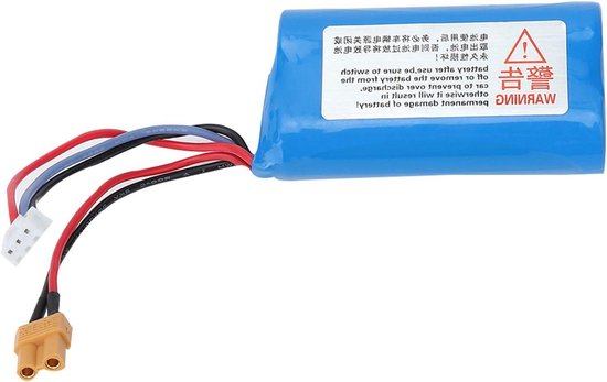 RC Lithium Batterij 7.4V 2000mah voor RC Auto - Vervanging Geschikt voor 1580 Graafmachine - RC Auto Accessoire .