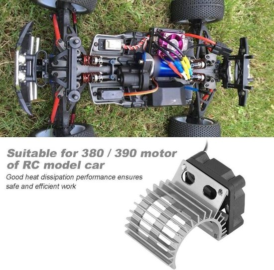 Content in HTML - RC-koellichaam met elektrische ventilator - 1:10 schaal - zilver .