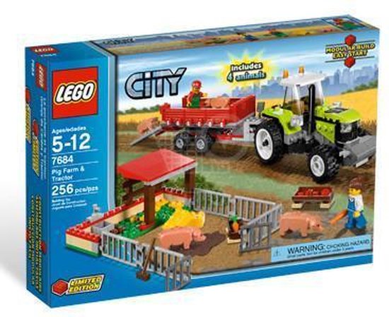 LEGO City Varkensboerderij en tractor - 7684