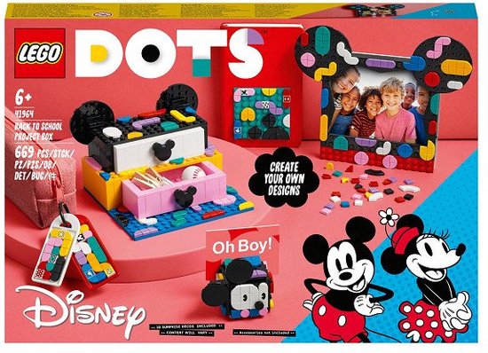 LEGO DOTS Mickey Mouse & Minnie Mouse: Terug naar school  - 41964