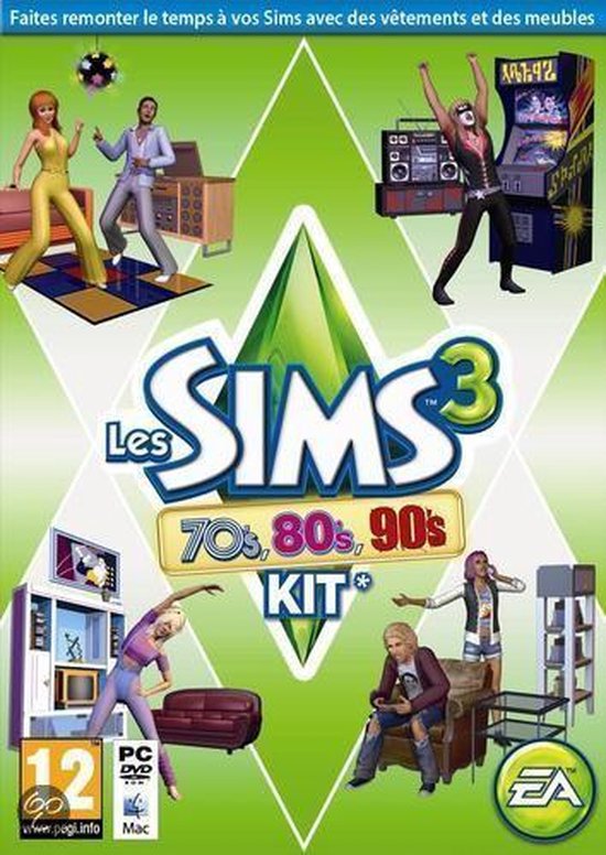 Les Sims 3 70s 80s  90s Accessories