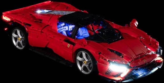 Light My Bricks - Geschikt voor LEGO Ferrari Daytona SP3 - 42143 - Verlichtings Set