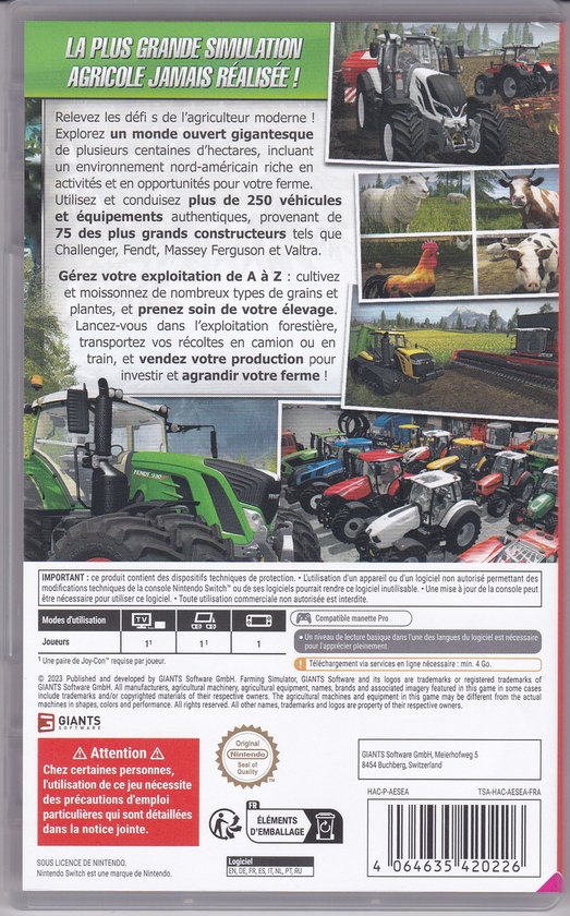 Farming Simulator (Code In Box) - FR (Switch)