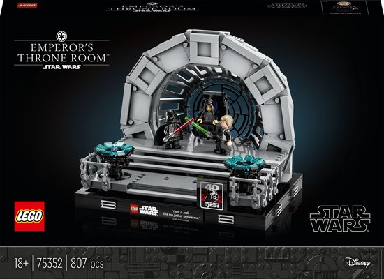 LEGO Star War Troonzaal van de Keizer Diorama Modelbouw Set - 75352