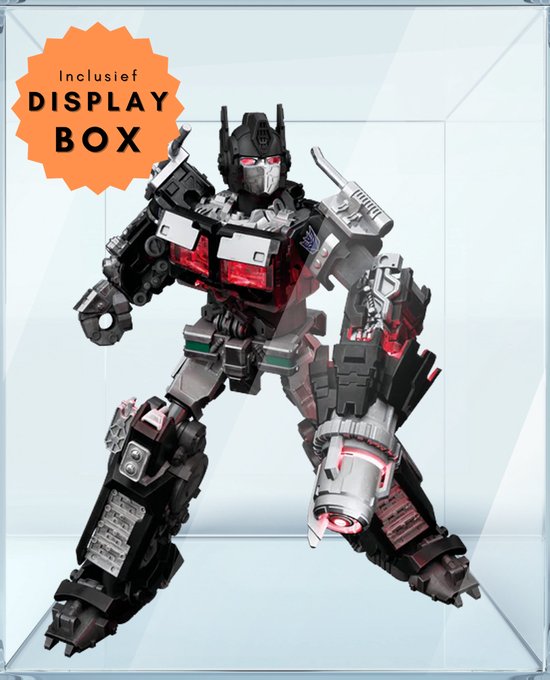 Hasbro - Transformers Black Nemesis Optimus Prime | Auto bots ops wars | Robot technic modelbouw | Gundam model kit | Speelgoed legacy star bouwpakket 6 | Bekend van manga & anime | Niet compatibel met lego of revell | Sinterklaas & Kerst cadeautjes