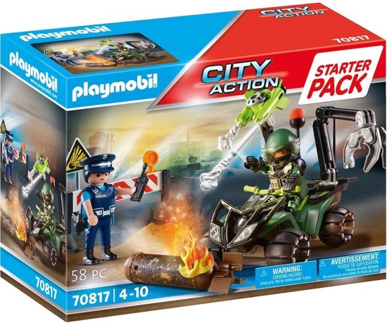 Playmobil 70817 City Action Starterpack Politie: Gevarentraining