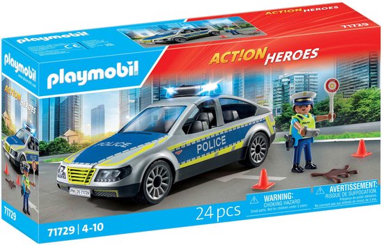 Playmobil PLM VOITURE POLICE SIRENE GYROPHARE, 492,5 g