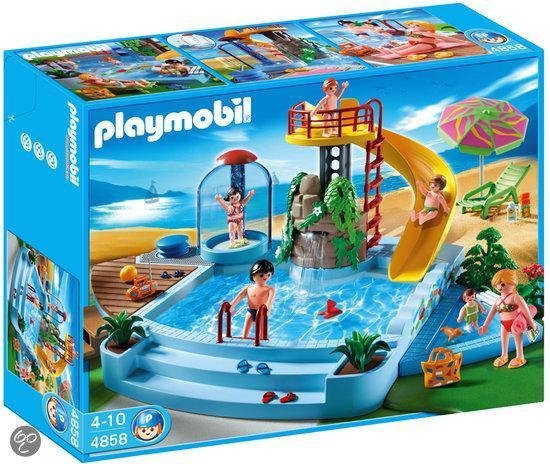 Playmobil Openluchtzwembad Met Glijbaan - 4858