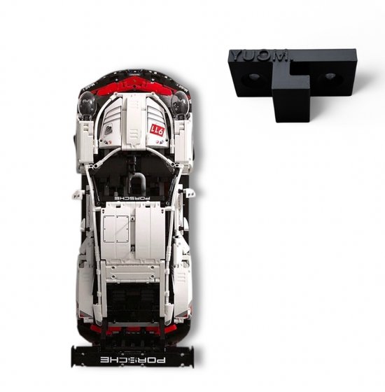 YUOM. Wall Mount voor LEGO Technic Porsche 911 RSR - Muurbeugel LEGO Technic Car Wall Mount - Porsche 911 RSR - Lego Houder Auto Modellen - Lego Porsche 911 RSR