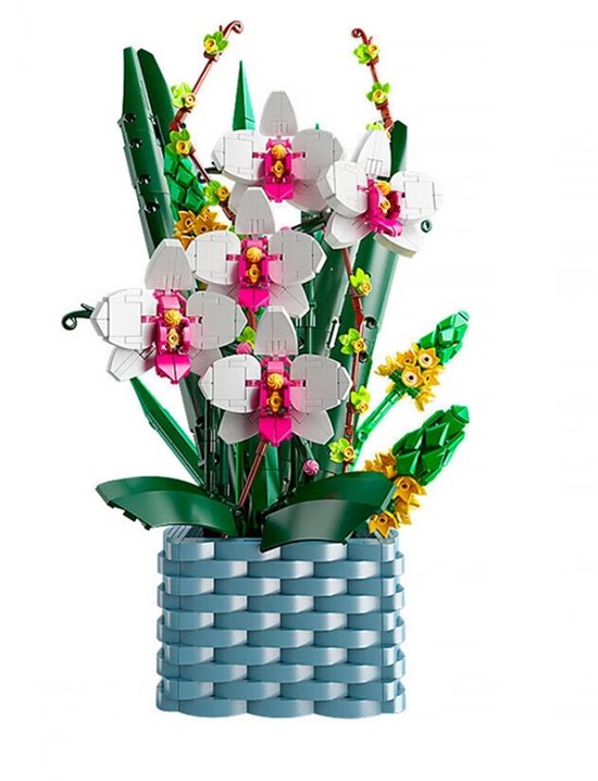 Mould King - Bloemenpracht orchidee | Botanical flowers collection | Classic Creator STEM speelgoed bonsai bloemen bouwpakket compatibel met lego sluban mega | Icons orchideeën bloemenboeket modelbouw volwassenen & kinderen | 1312 bloks Moederdag