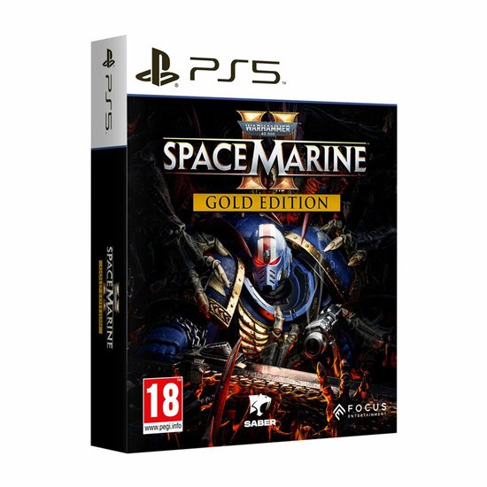 Focus Entertainment Warhammer 40,000: Space Marine 2 - Gold Edition Goud Vereenvoudigd Chinees, Duits, Engels, Spaans, Frans, Japans, Russisch PlayStation 5